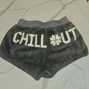 Justice Girls Plush Leisure Shorts Gray Size 6/7